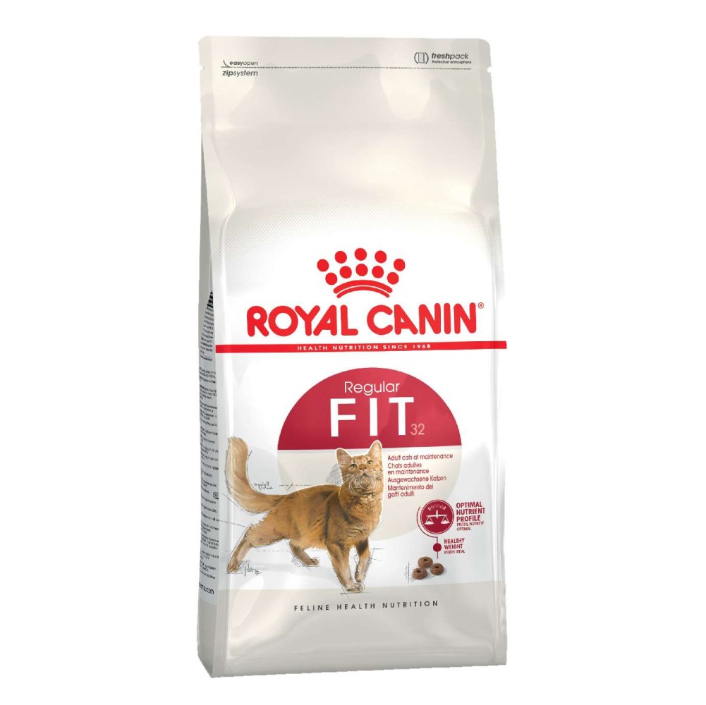 Набор сухого и влажного корма для кошек Royal Canin Fit 32 2 кг + 4 шт. по 85 г