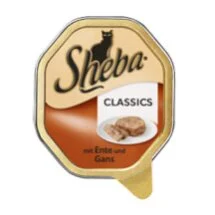 Влажный корм для кошек Sheba Classics 85 г — паштет с уткой и гусем