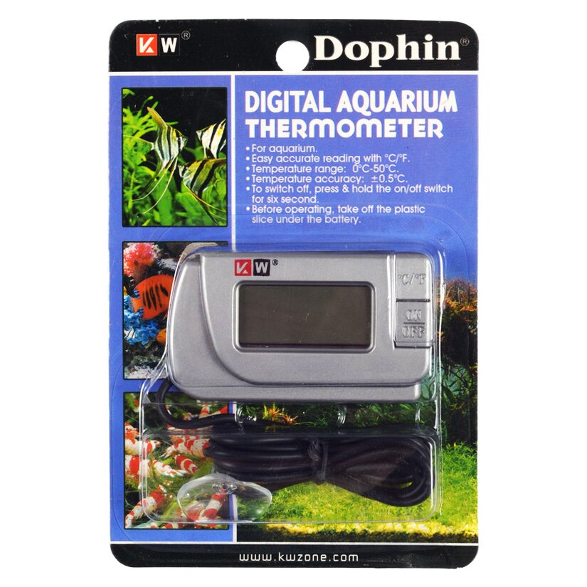 Термометр для аквариума KW Zone Dophin электронный Термометр для аквариума KW Zone Dophin электронный