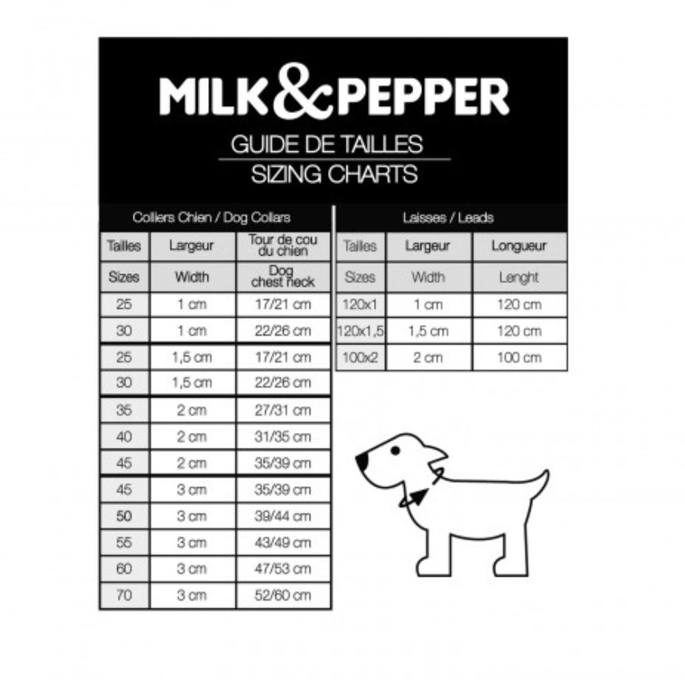 Milk & Pepper Piccadilly повідець для собак 120x1,5 см - бежевий