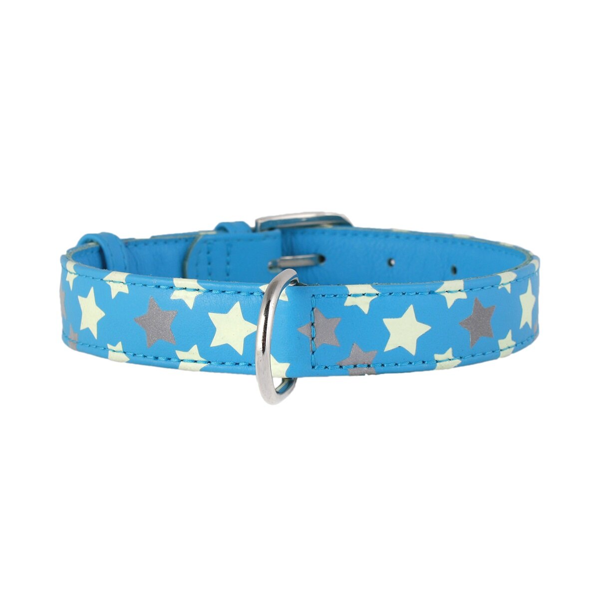 Нашийник Collar шкіряний з зірочками «Glamour» (Гламур) 38-49 см / 25 мм (кольори в асортименті)