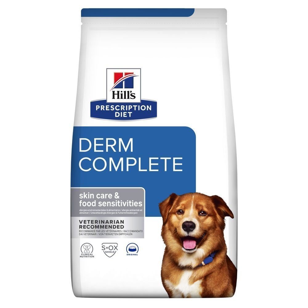 Сухой корм для собак Hill’s Prescription Diet Derm Complete 12 кг - яйцо и рис Сухой корм для собак Hill’s Prescription Diet Derm Complete 12 кг - яйцо и рис