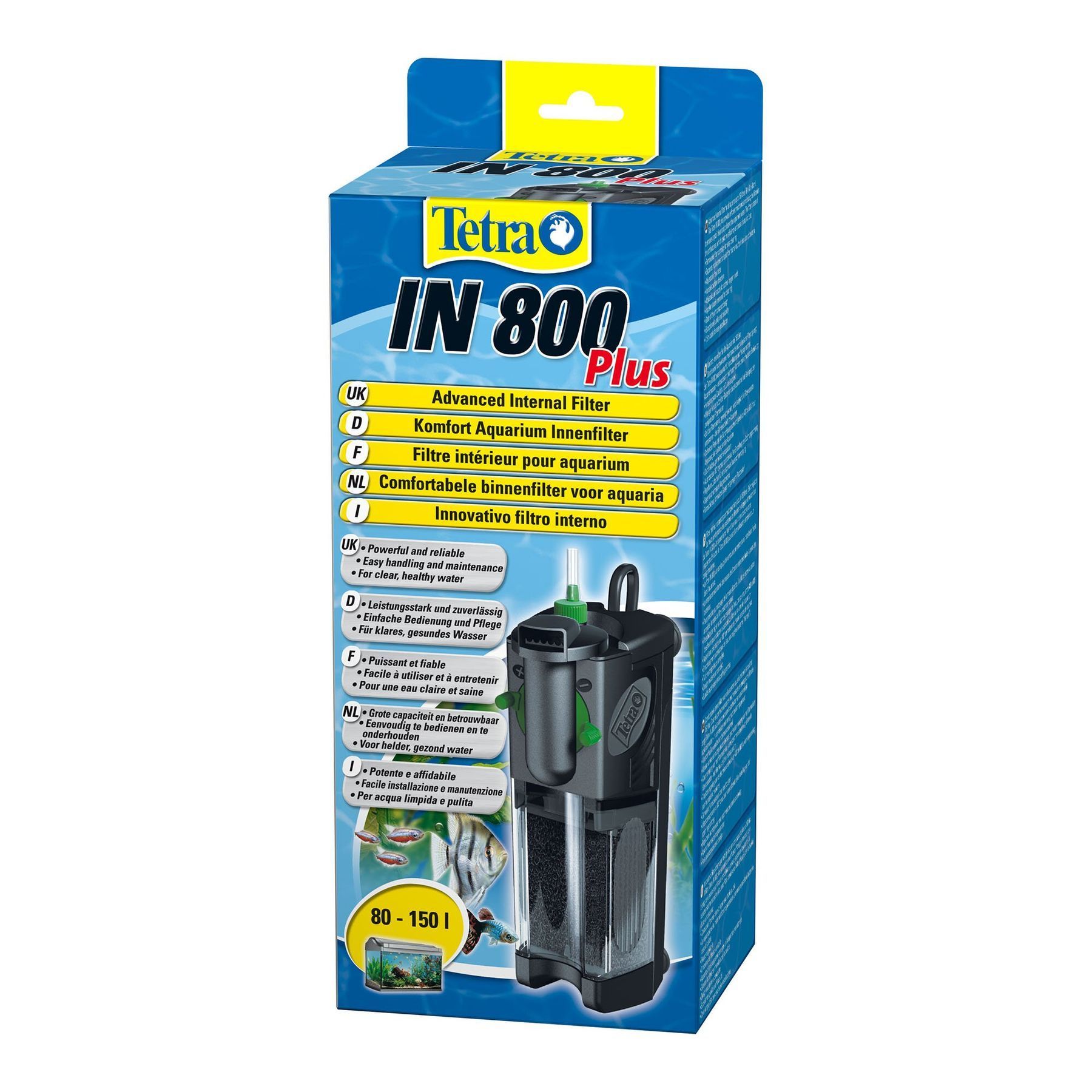 Внутрішній фільтр Tetra «IN 800 Plus» для акваріума 80-150 л Внутрішній фільтр Tetra «IN 800 Plus» для акваріума 80-150 л