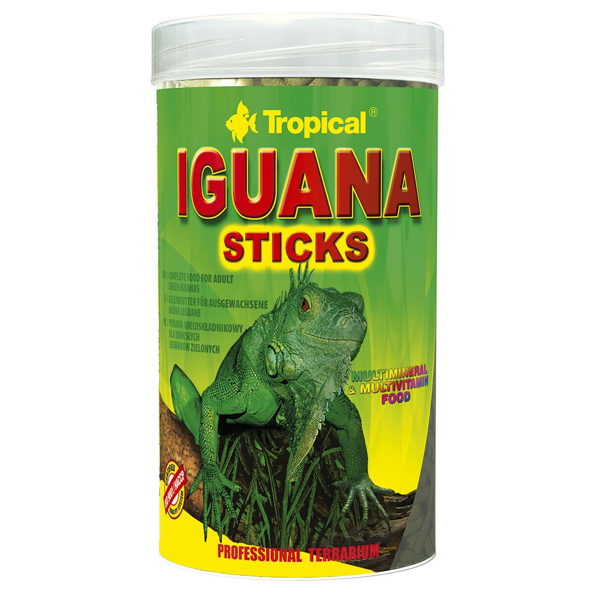 Сухой корм для зеленых игуан Tropical в палочках «Iguana Sticks» 250 мл Сухой корм для зеленых игуан Tropical в палочках «Iguana Sticks» 250 мл