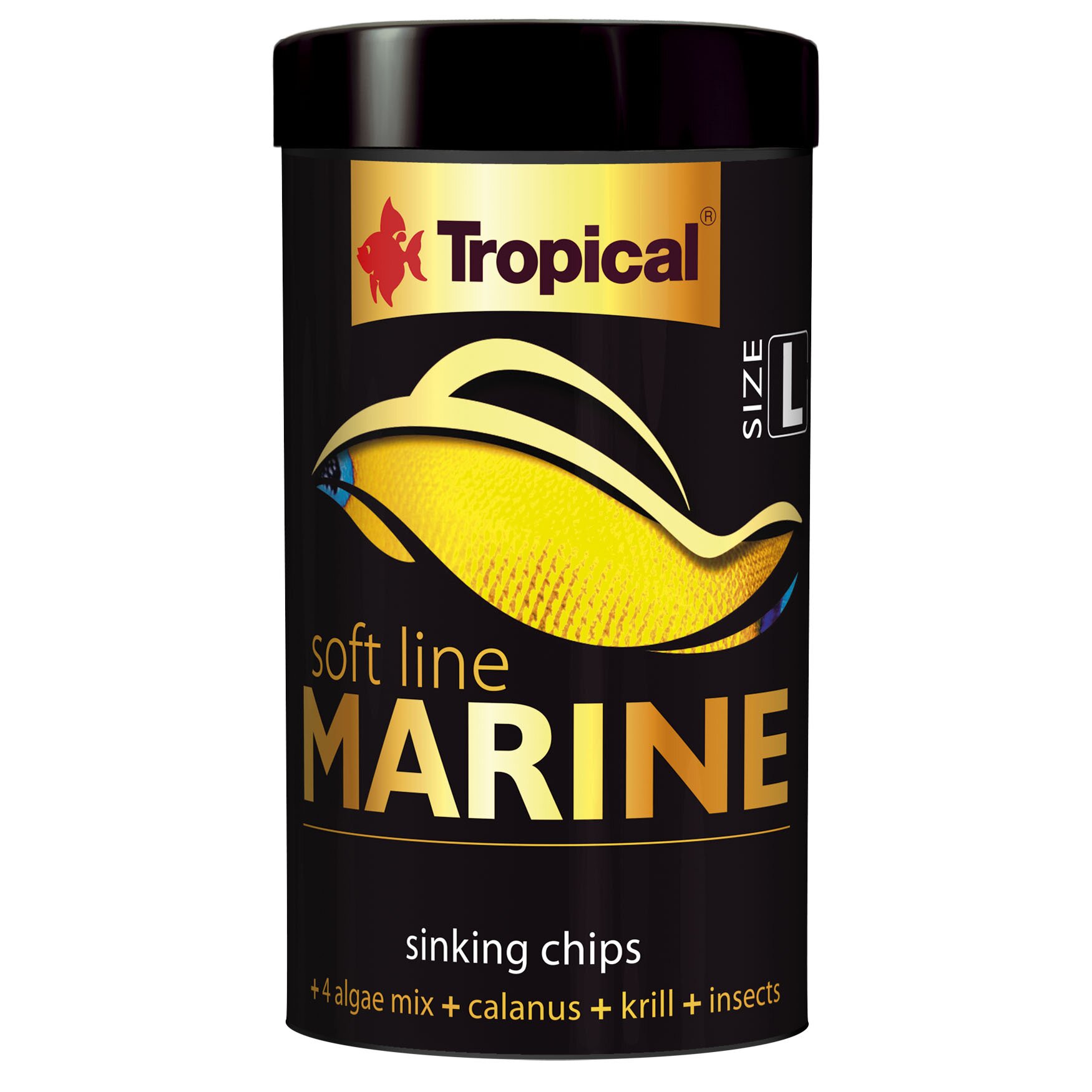 Сухой корм для аквариумных рыб Tropical в чипсах «Soft Line Marine» L 100 мл (для морских рыб) Сухой корм для аквариумных рыб Tropical в чипсах «Soft Line Marine» L 100 мл (для морских рыб)