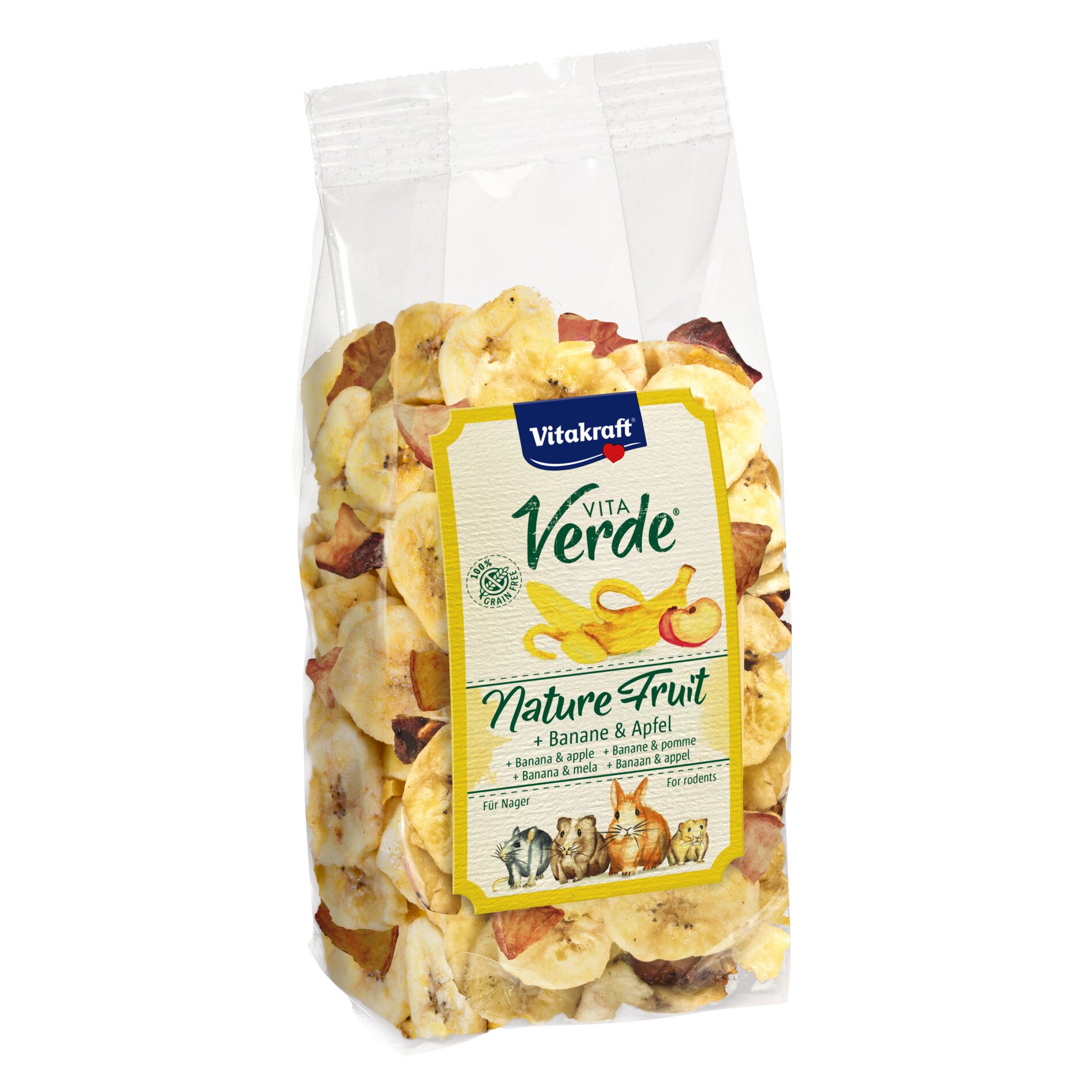 Фруктовая смесь для грызунов Vitakraft «VITA Verde Nature Fruit Banana & Apple» 100 г Фруктовая смесь для грызунов Vitakraft «VITA Verde Nature Fruit Banana & Apple» 100 г