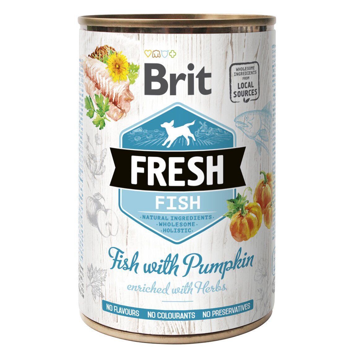 Вологий корм для собак Brit Fresh Fish with Pumpkin 400 г - риба Вологий корм для собак Brit Fresh Fish with Pumpkin 400 г - риба