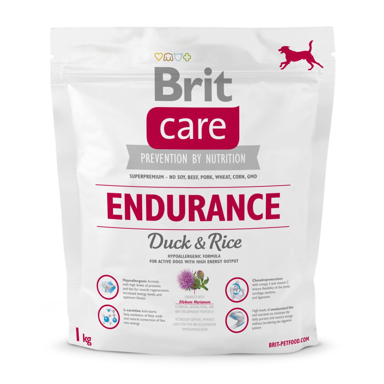 Сухий корм для активних собак всіх порід Brit Care Endurance 1 кг (качка та рис) Сухий корм для активних собак всіх порід Brit Care Endurance 1 кг (качка та рис)