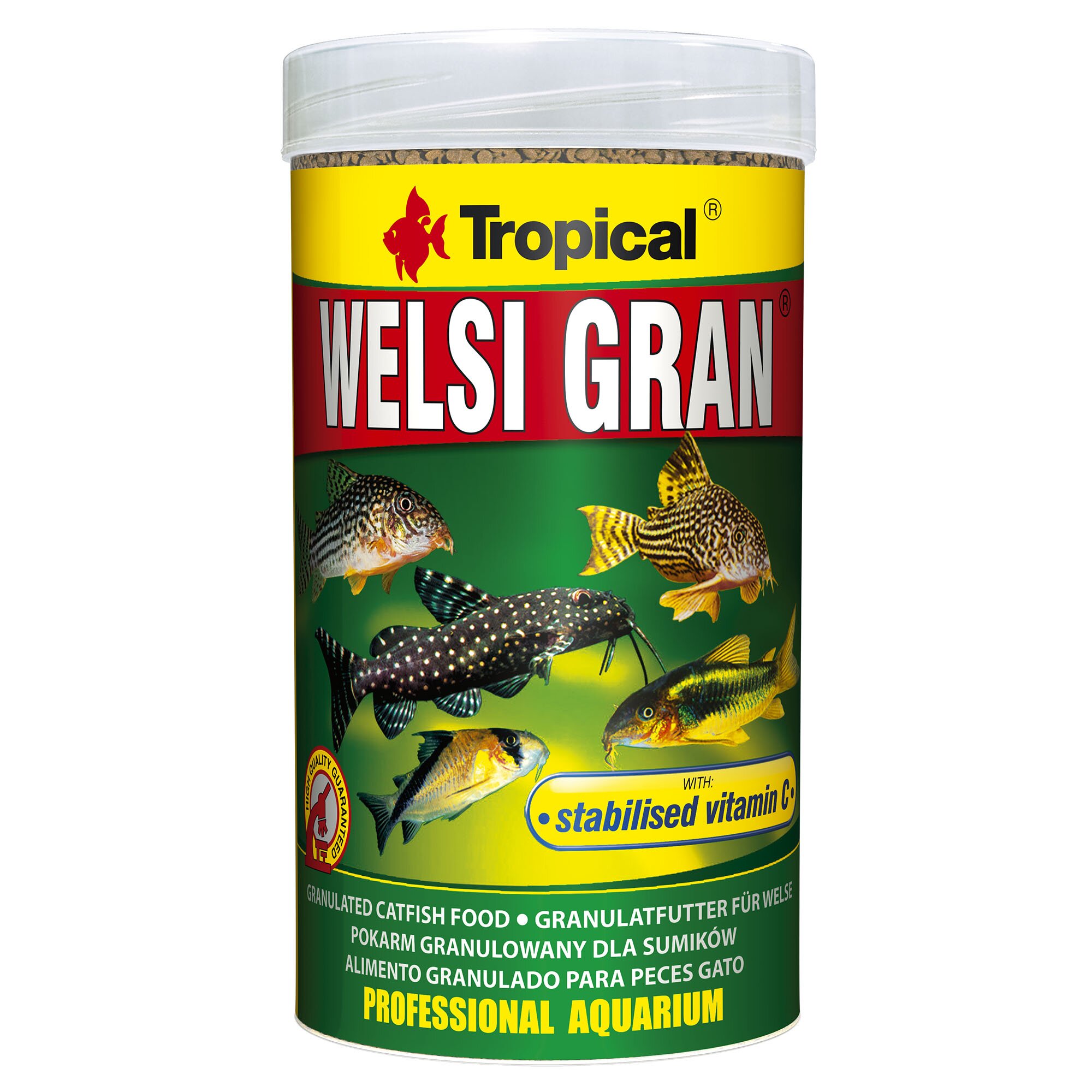 Сухой корм для аквариумных рыб Tropical в гранулах «Welsi Gran» 250 мл (для донных рыб) Сухой корм для аквариумных рыб Tropical в гранулах «Welsi Gran» 250 мл (для донных рыб)