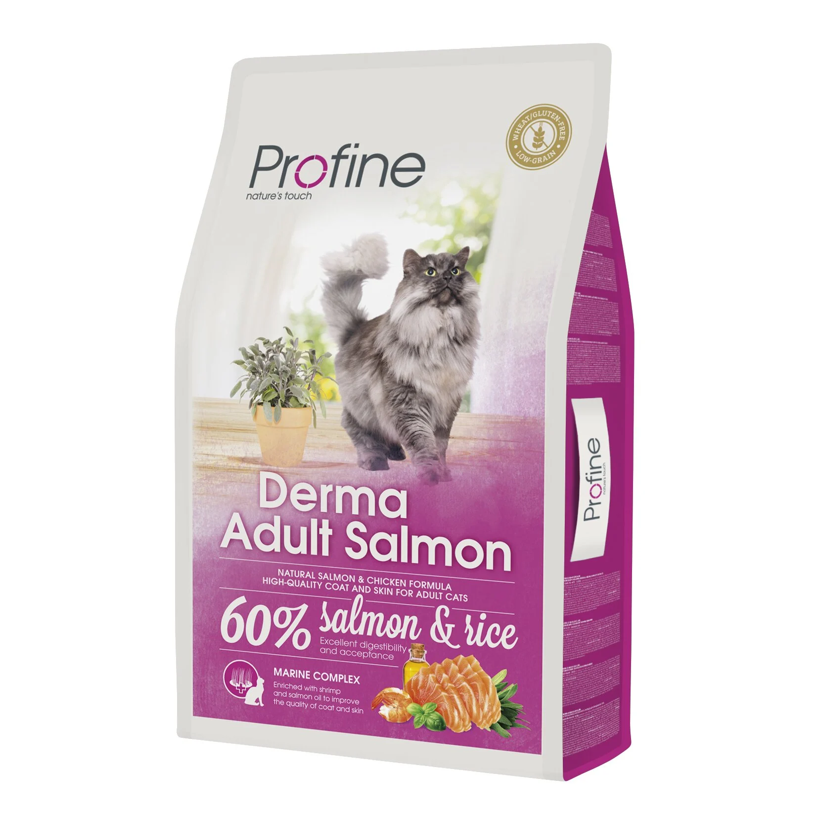 Сухой корм для кошек, шерсть которых требует дополнительного ухода Profine Cat Derma 10 кг - лосось Сухой корм для кошек, шерсть которых требует дополнительного ухода Profine Cat Derma 10 кг - лосось