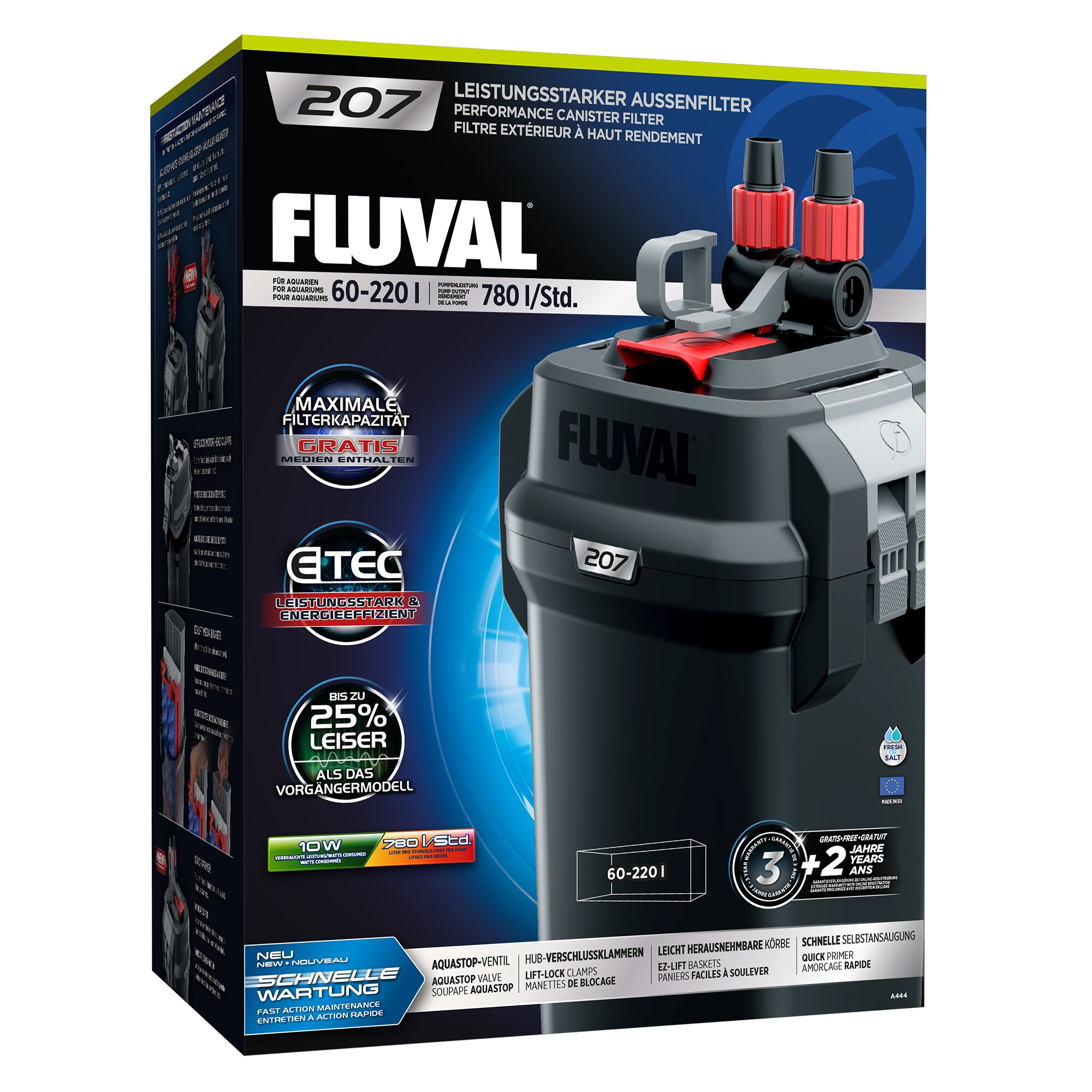 Внешний фильтр Fluval «207» для аквариума 60-220 л Внешний фильтр Fluval «207» для аквариума 60-220 л