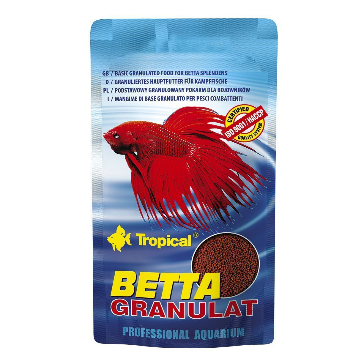 Сухий корм для лабіринтових риб Tropical Betta Granulat 10 г - гранули Сухий корм для лабіринтових риб Tropical Betta Granulat 10 г - гранули