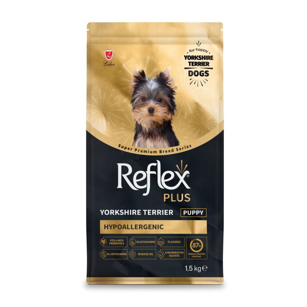 Сухий корм для цуценят Reflex Plus Yorkshire Terrier Puppy 1,5 кг - курка Сухий корм для цуценят Reflex Plus Yorkshire Terrier Puppy 1,5 кг - курка