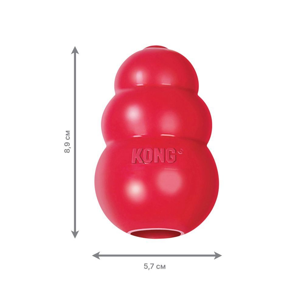 Kong Classic іграшка для собак M 8,9 см - червоний Kong Classic іграшка для собак M 8,9 см - червоний