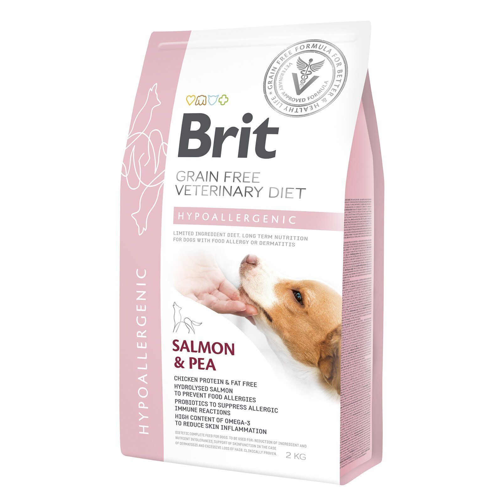 Cухий корм для собак Brit GF Veterinary Diet Hypoallergenic 2 кг - лосось та горох