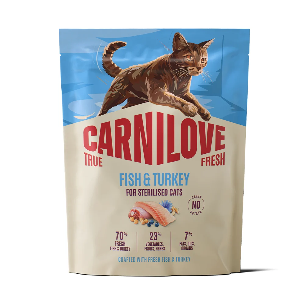 Сухий корм для котів Carnilove True Fresh Sterilised 400 г - риба та індичка Сухий корм для котів Carnilove True Fresh Sterilised 400 г - риба та індичка