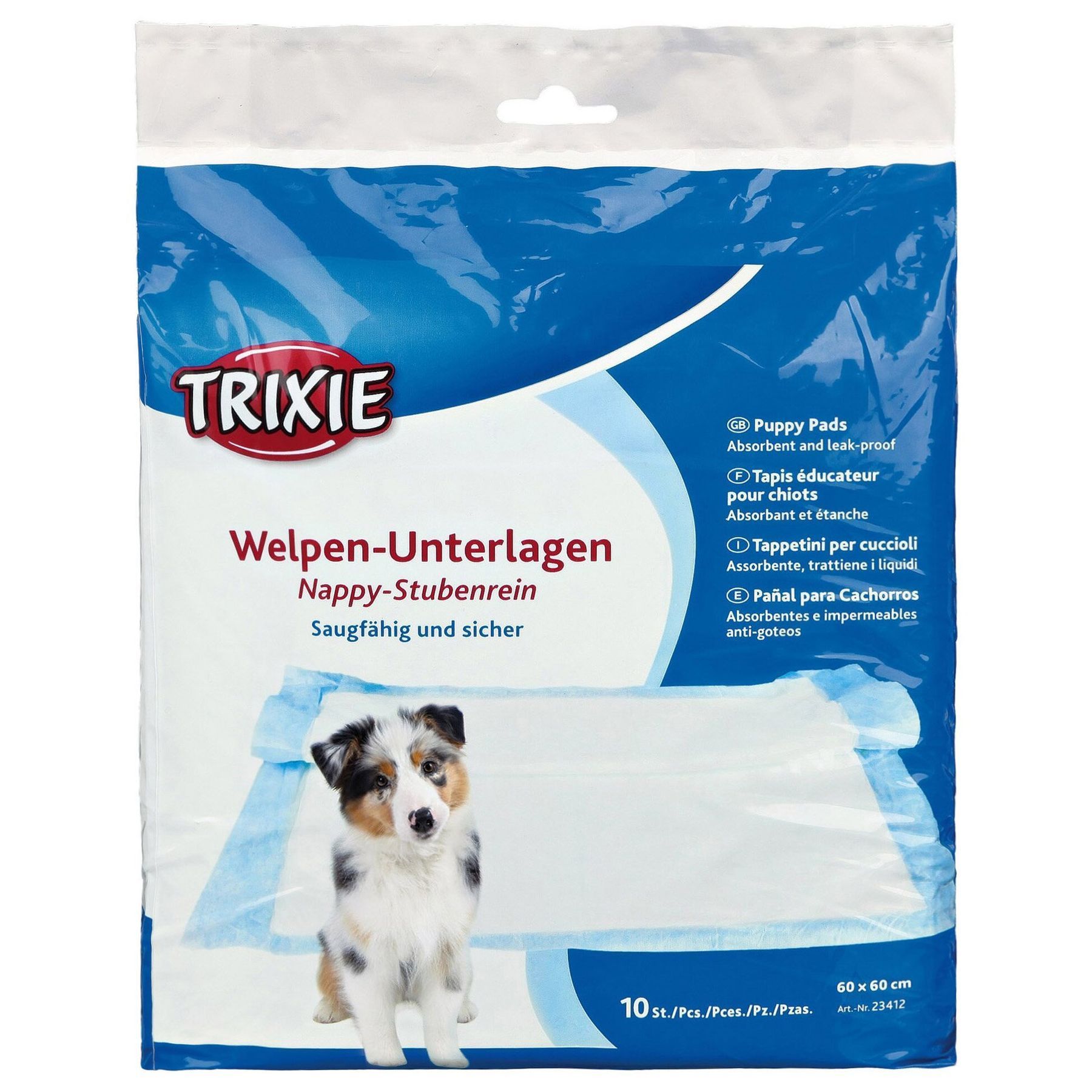 Пеленки для собак Trixie 60 x 60 см, 10 шт. (целлюлоза) Пеленки для собак Trixie 60 x 60 см, 10 шт. (целлюлоза)