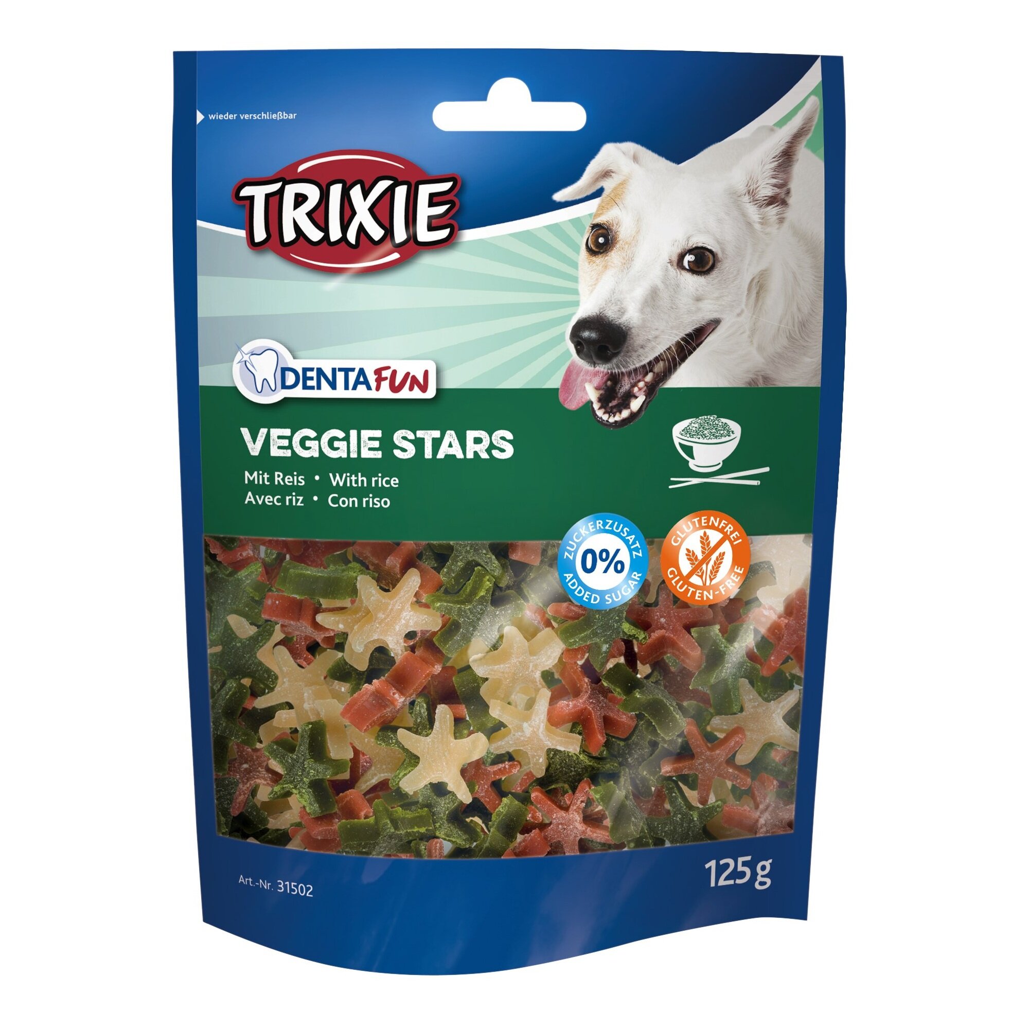 Ласощі для собак Trixie Denta Fun Veggie Stars 125 г (рис) Ласощі для собак Trixie Denta Fun Veggie Stars 125 г (рис)