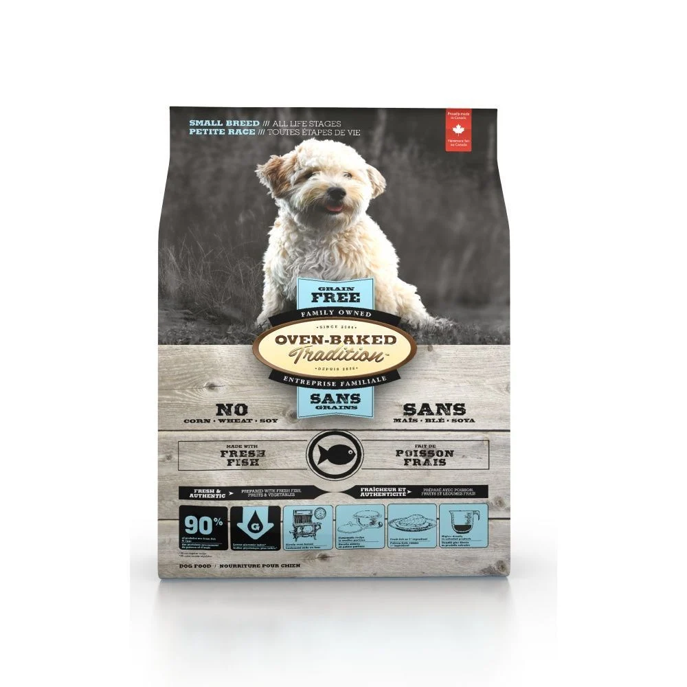 Cухий корм для собак Oven-Baked Tradition Grain Free Small Breed Adult 5,67 кг - риба