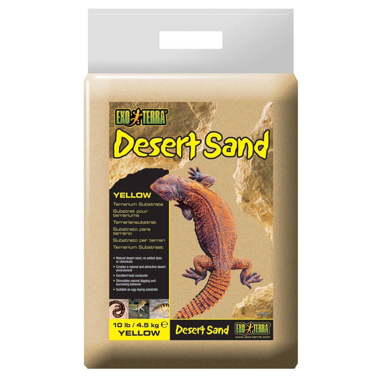 Наповнювач для тераріума Exo Terra «Desert Sand» Пісок 4,5 кг (жовтий) Наповнювач для тераріума Exo Terra «Desert Sand» Пісок 4,5 кг (жовтий)
