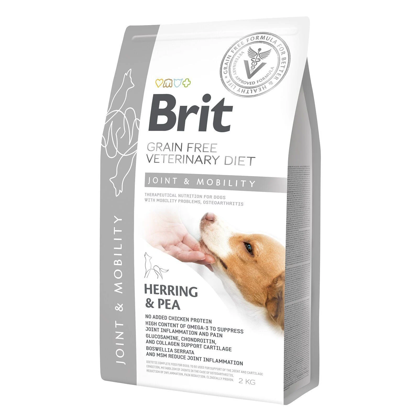 Cухий корм для собак Brit Grain Free Veterinary Diet Joint & Mobility 2 кг - оселедець