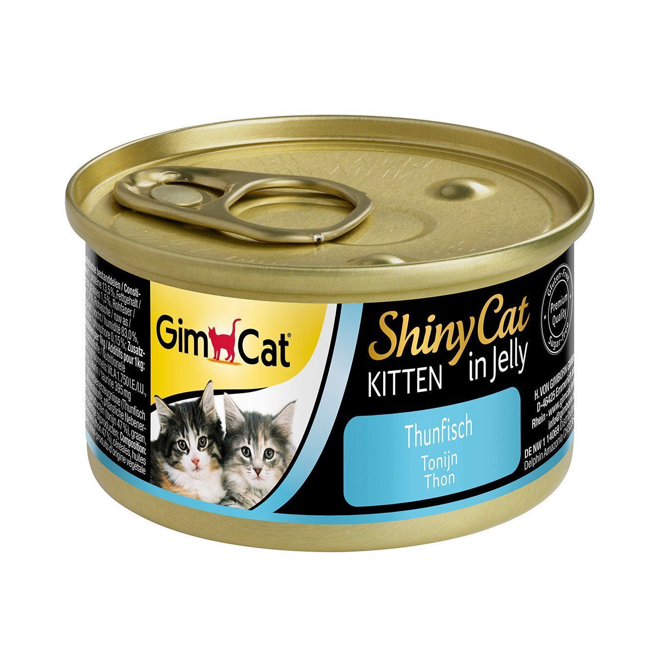 Вологий корм для кошенят GimCat Shiny Cat 70 г - тунець Вологий корм для кошенят GimCat Shiny Cat 70 г - тунець