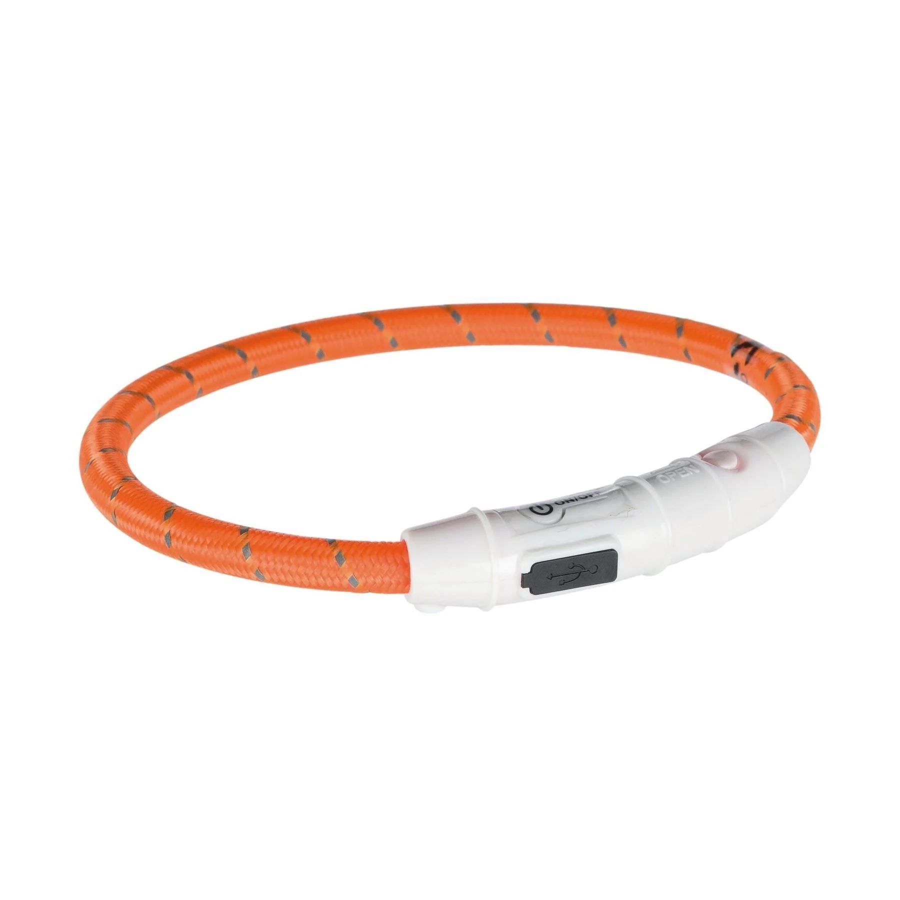 Trixie Flash Light Ring USB нашийник для собак XS-S - помаранчевий Trixie Flash Light Ring USB нашийник для собак XS-S - помаранчевий