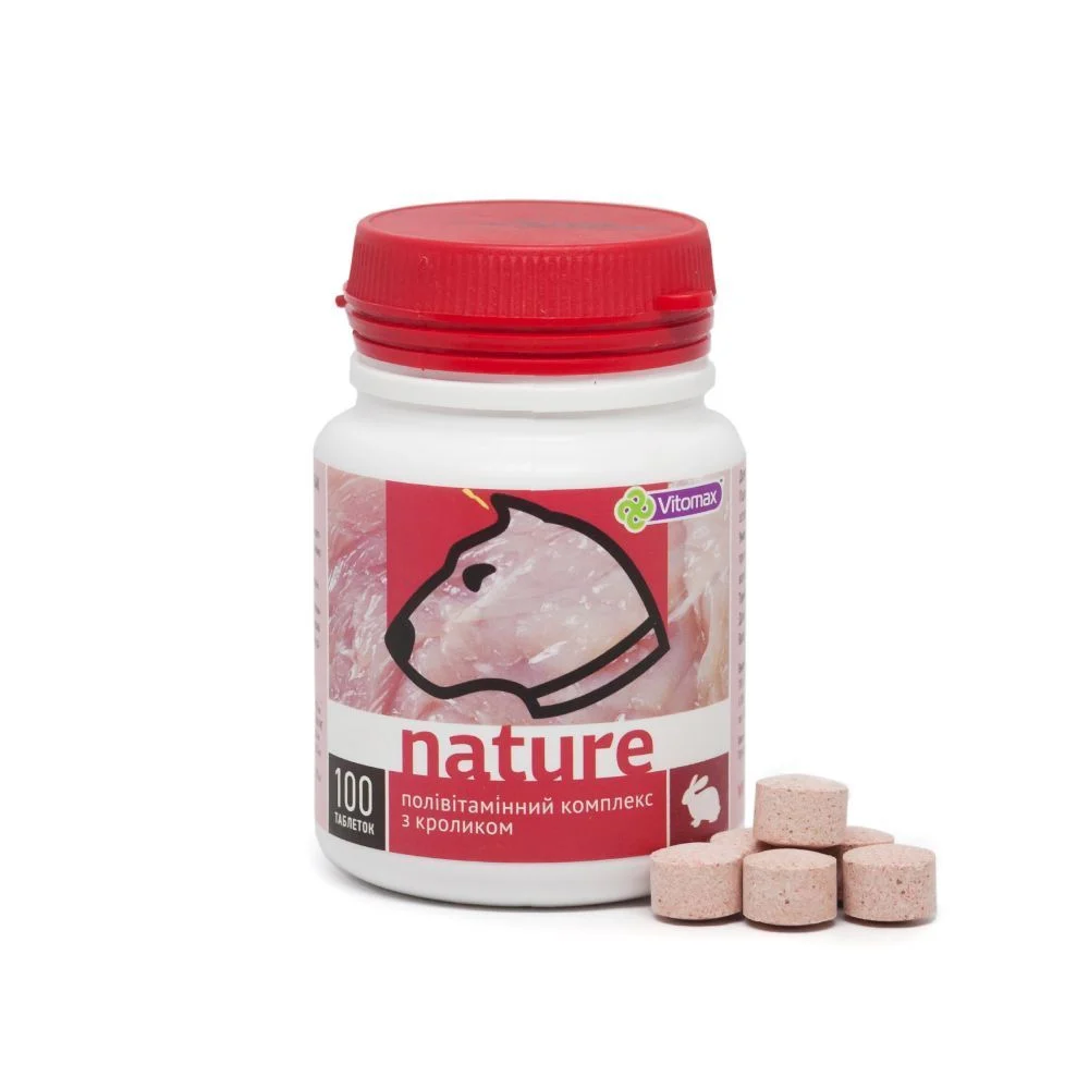 Vitomax Nature вітаміни для собак 100 шт - кролик Vitomax Nature вітаміни для собак 100 шт - кролик