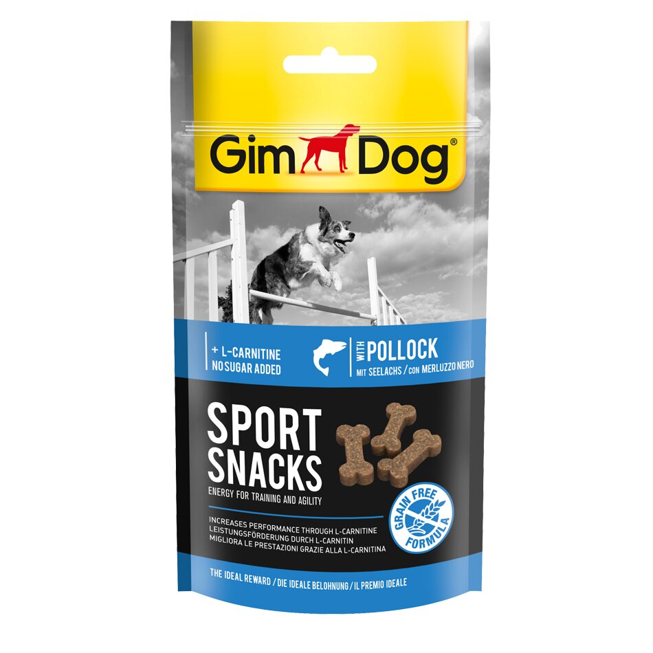 Ласощі для собак GimDog Sport Snacks 60 г (риба)