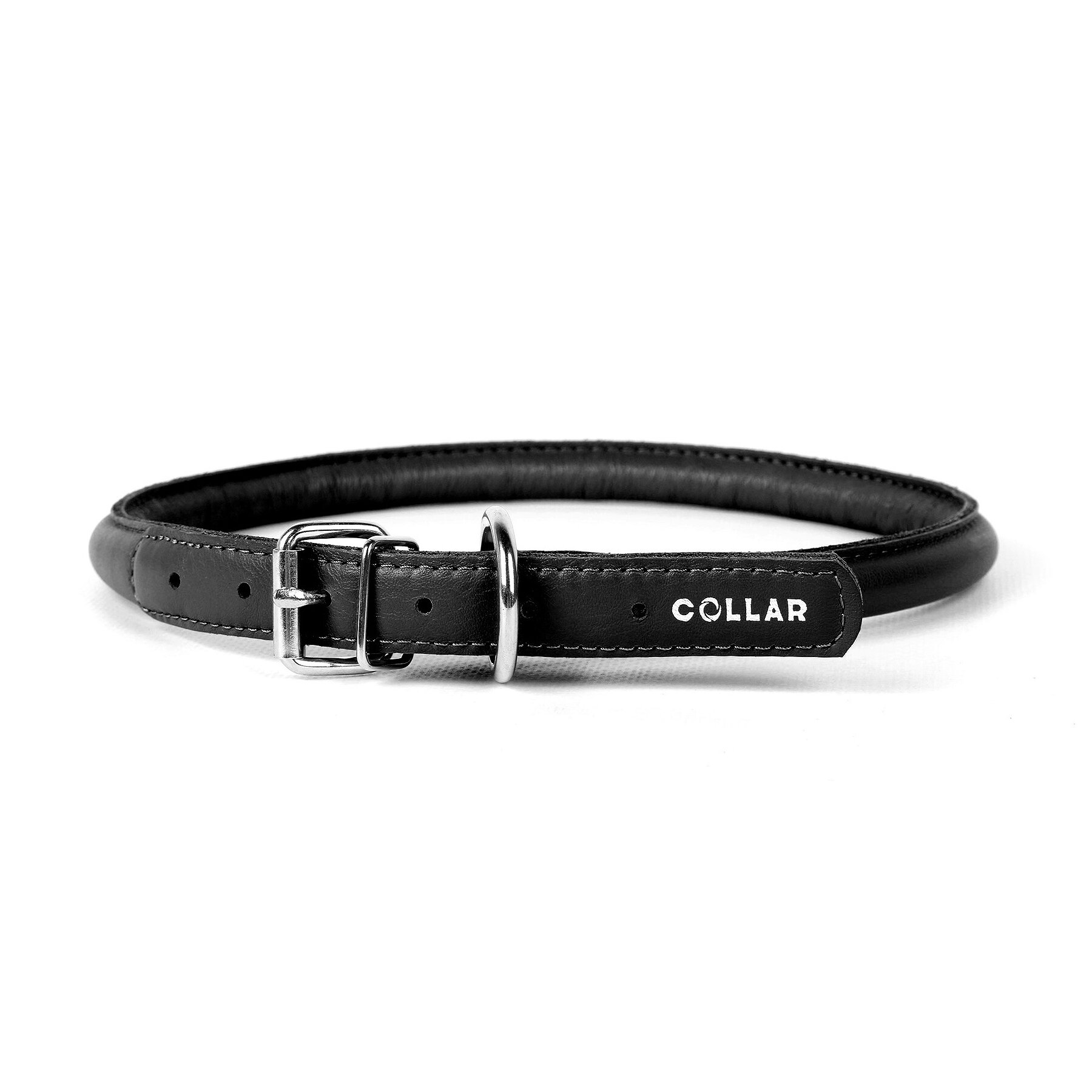 Ошейник Collar кожаный круглый «Glamour» (Гламур) 45-53 см / 13 мм (черный) Ошейник Collar кожаный круглый «Glamour» (Гламур) 45-53 см / 13 мм (черный)