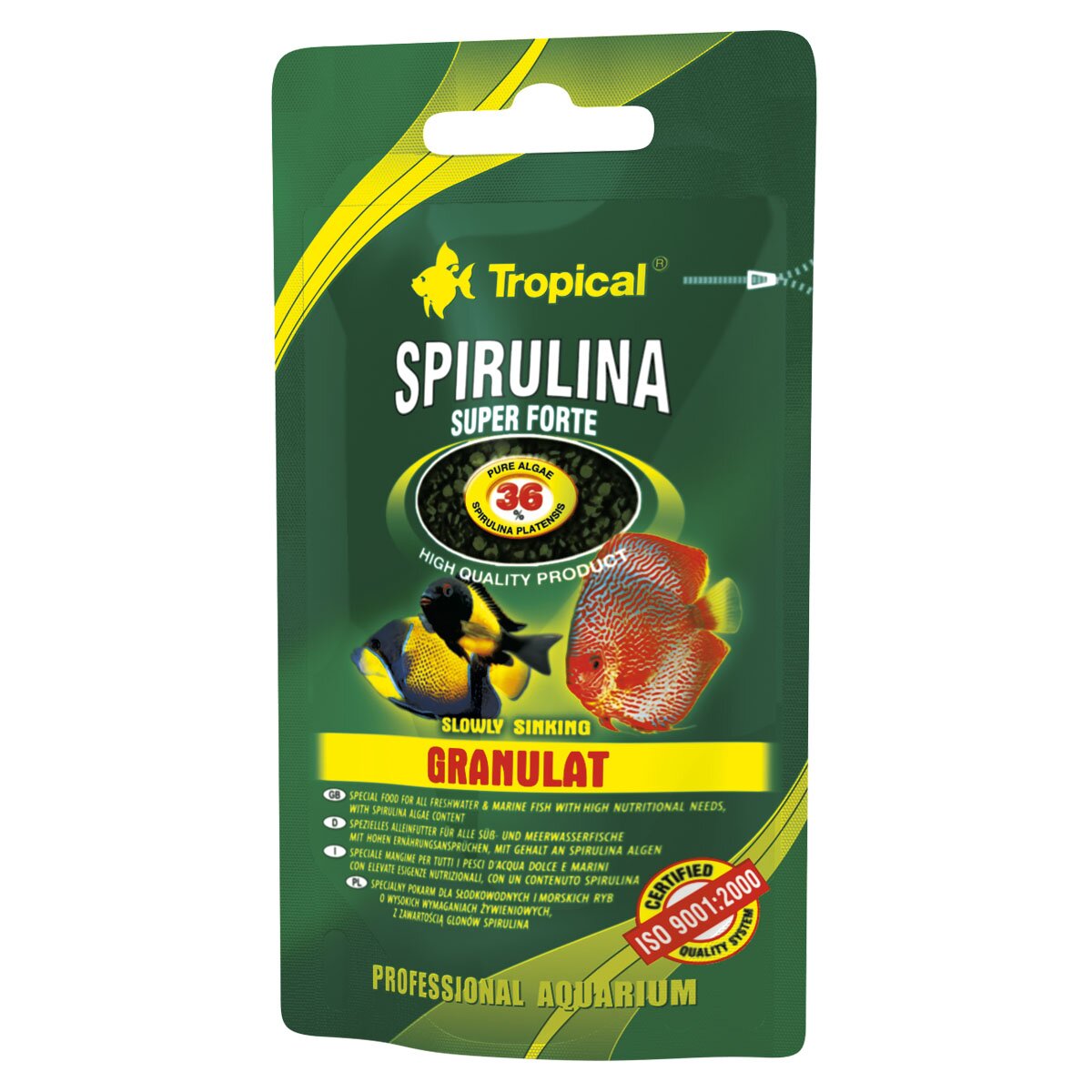 Сухой корм для аквариумных рыб Tropical в гранулах «Super Spirulina Forte Granulat» 30 г (для травоядных рыб) Сухой корм для аквариумных рыб Tropical в гранулах «Super Spirulina Forte Granulat» 30 г (для травоядных рыб)