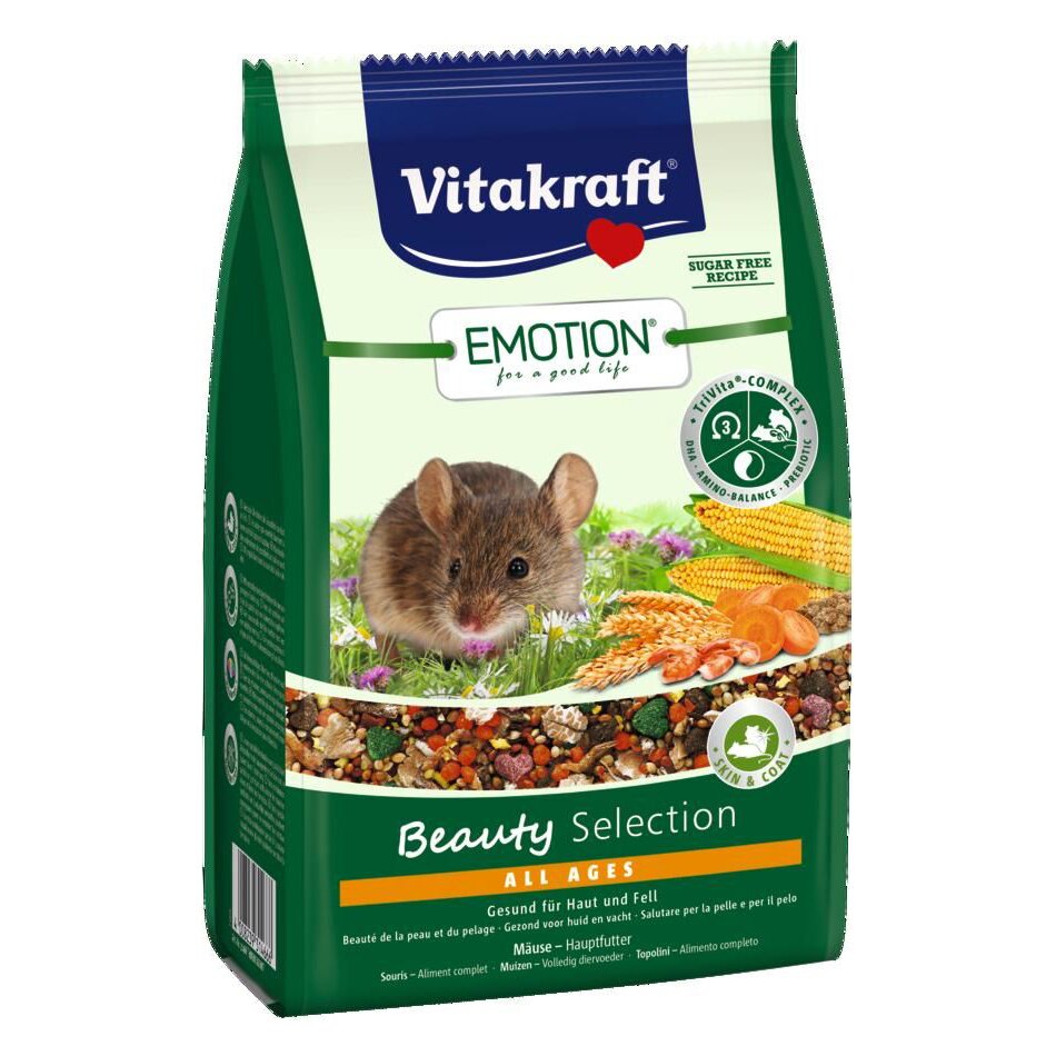 Корм для мышей Vitakraft «Emotion Beauty Selection» 300 г (для кожи и шерсти)