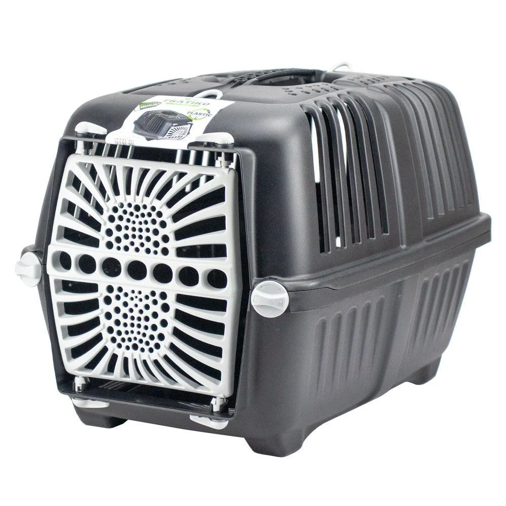Переноска для котів MPS Eco Pratiko 48х31,5х33 см - чорний Переноска для котів MPS Eco Pratiko 48х31,5х33 см - чорний