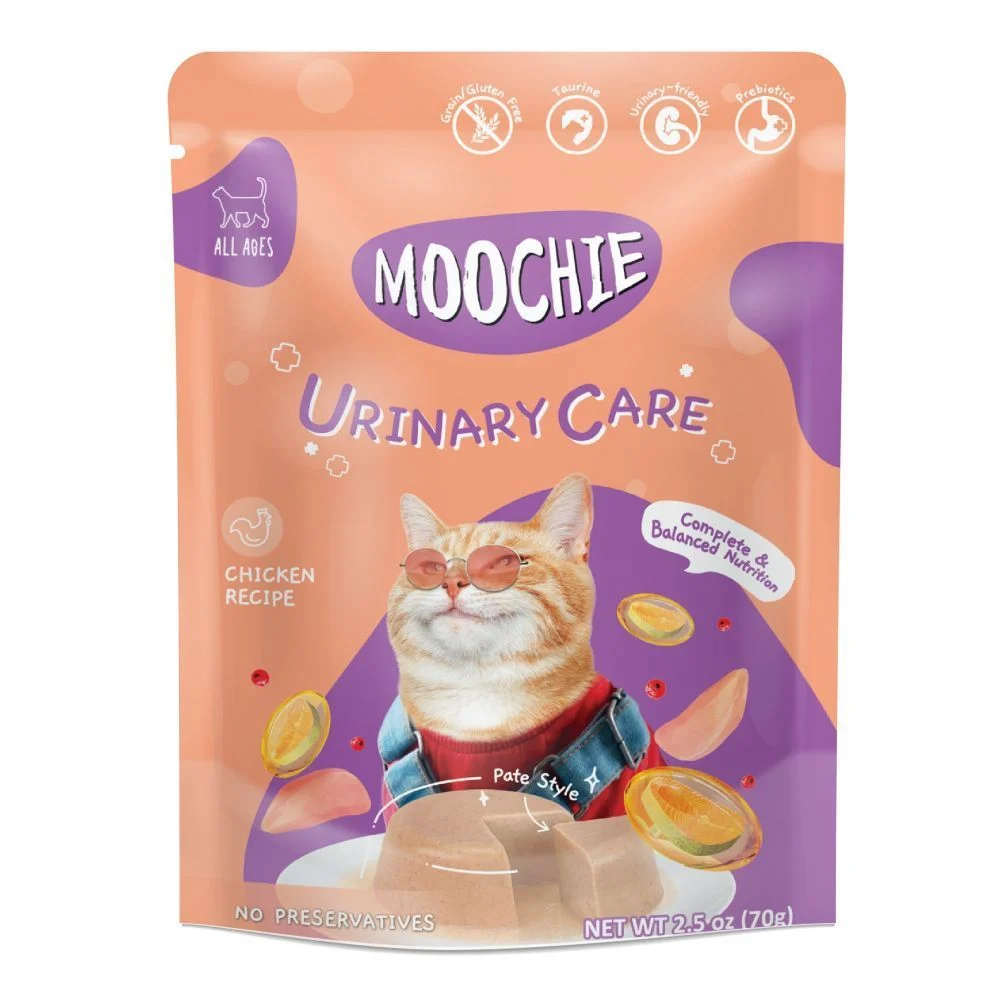 Влажный корм для кошек Moochie Seafood Urinary Care Adult 70 г - курица Влажный корм для кошек Moochie Seafood Urinary Care Adult 70 г - курица