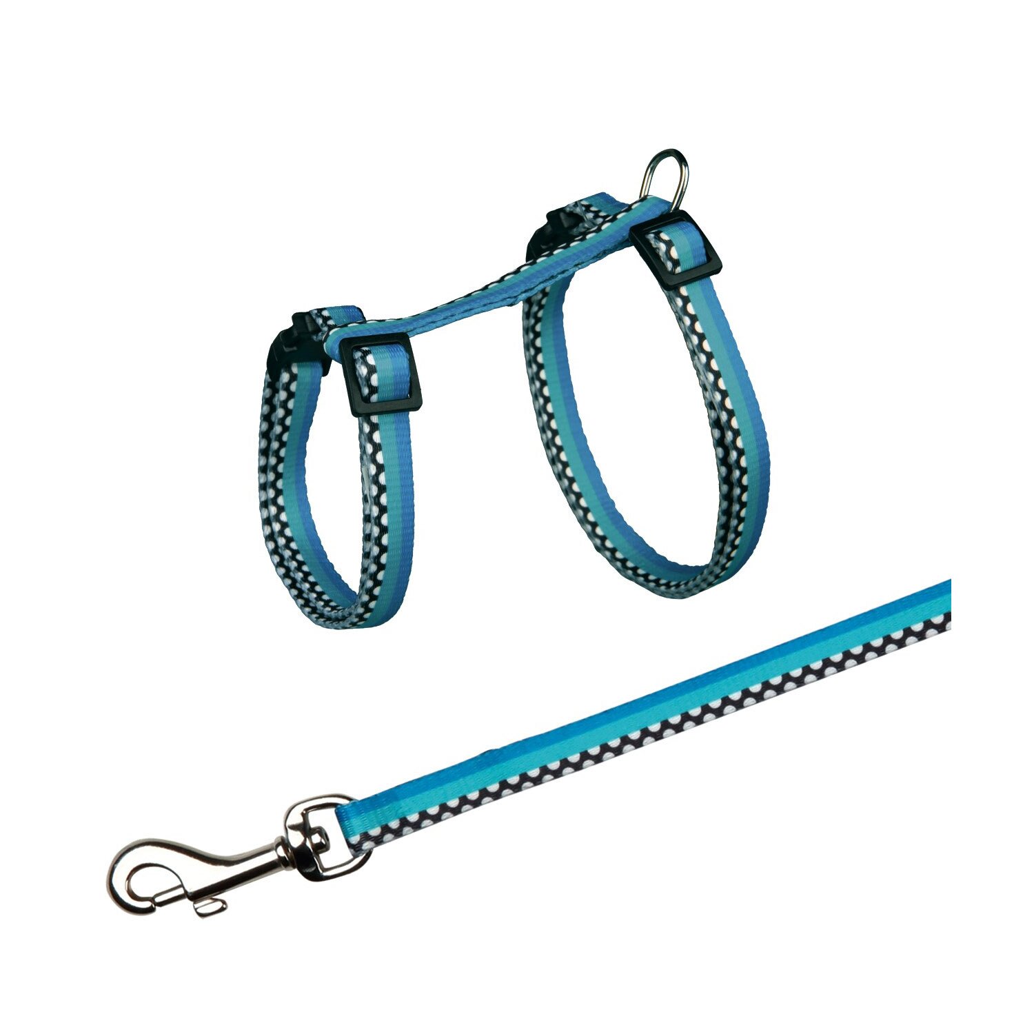 Шлейка з повідцем для котів Trixie нейлон Freshline Sport - кольори в асортименті