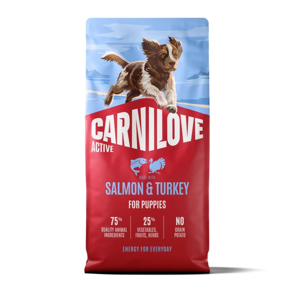 Сухой корм для щенков Carnilove Active Puppy 12 кг - лосось и индейка