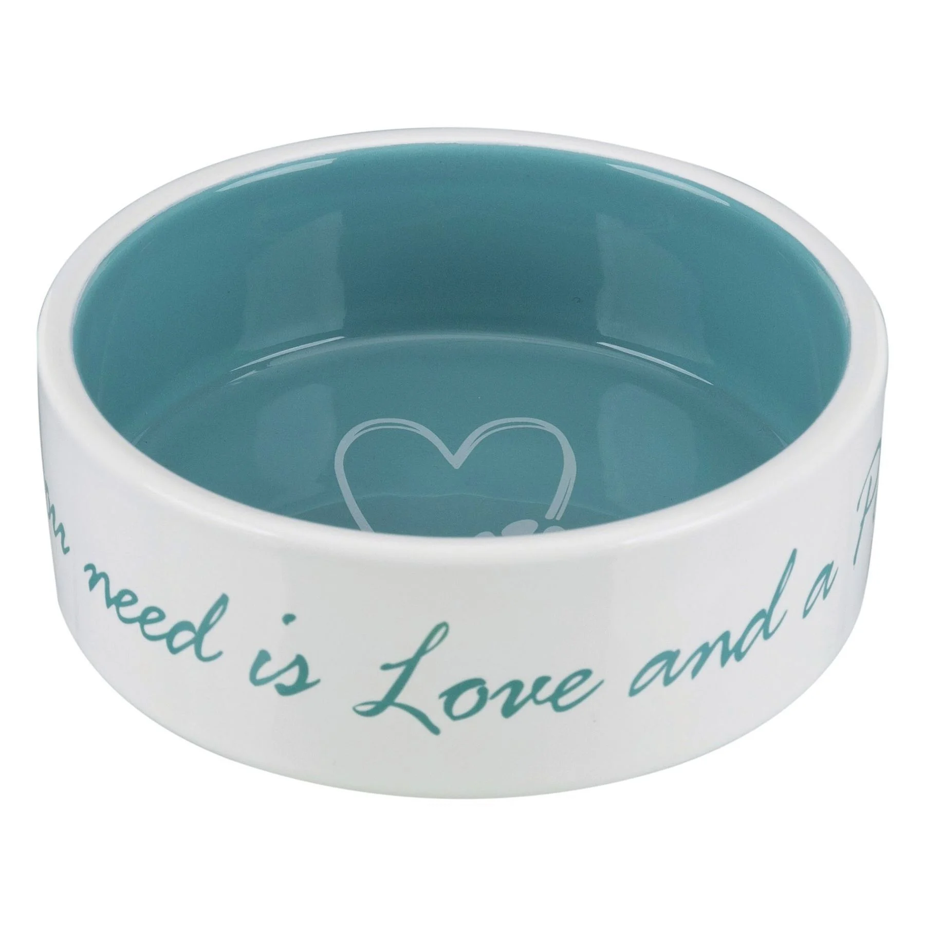 Trixie Pet's Home миска керамічна для собак 300 мл - бірюзовий Trixie Pet's Home миска керамічна для собак 300 мл - бірюзовий
