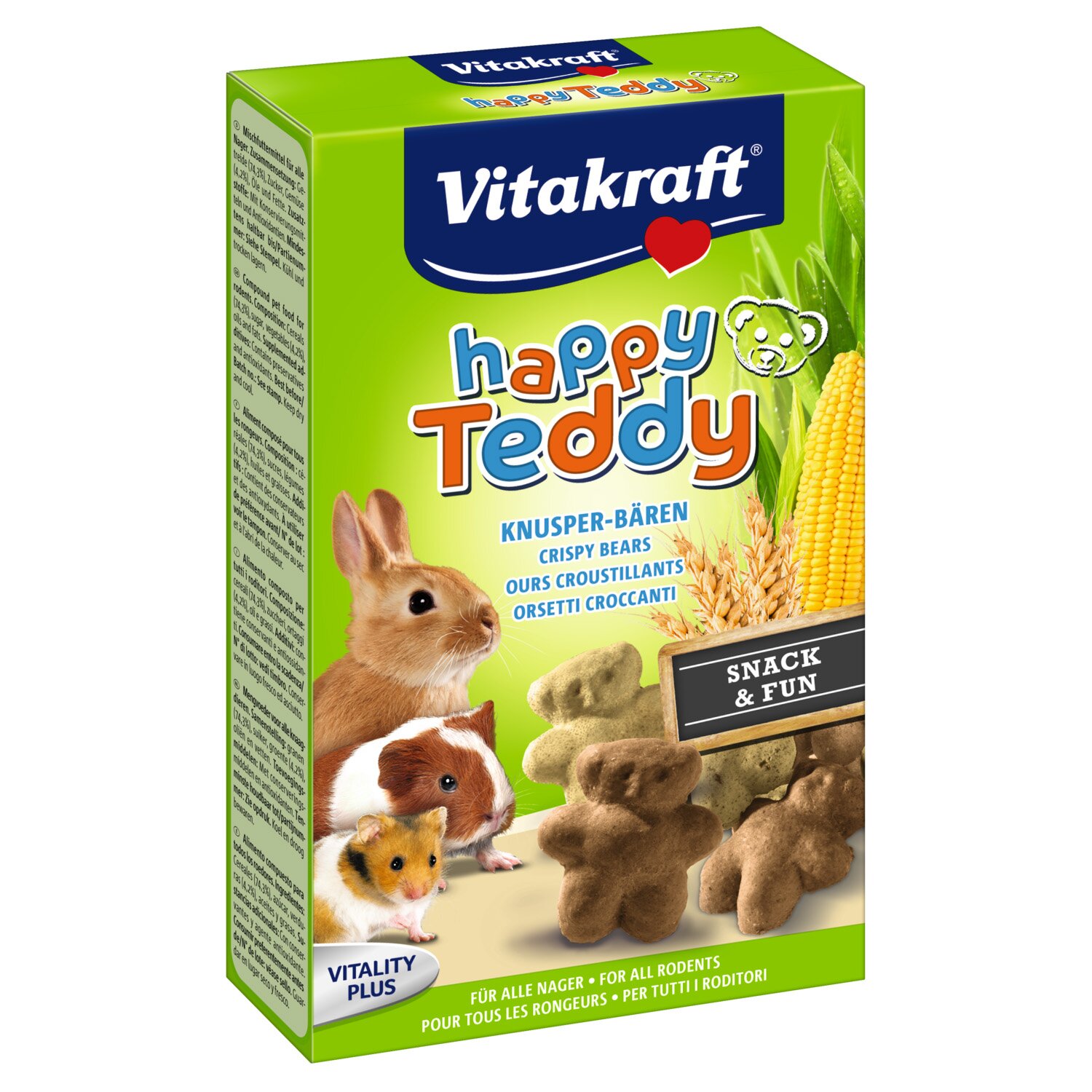 Лакомства для грызунов Vitakraft «Happy Teddy» 75 г (овощи) Лакомства для грызунов Vitakraft «Happy Teddy» 75 г (овощи)