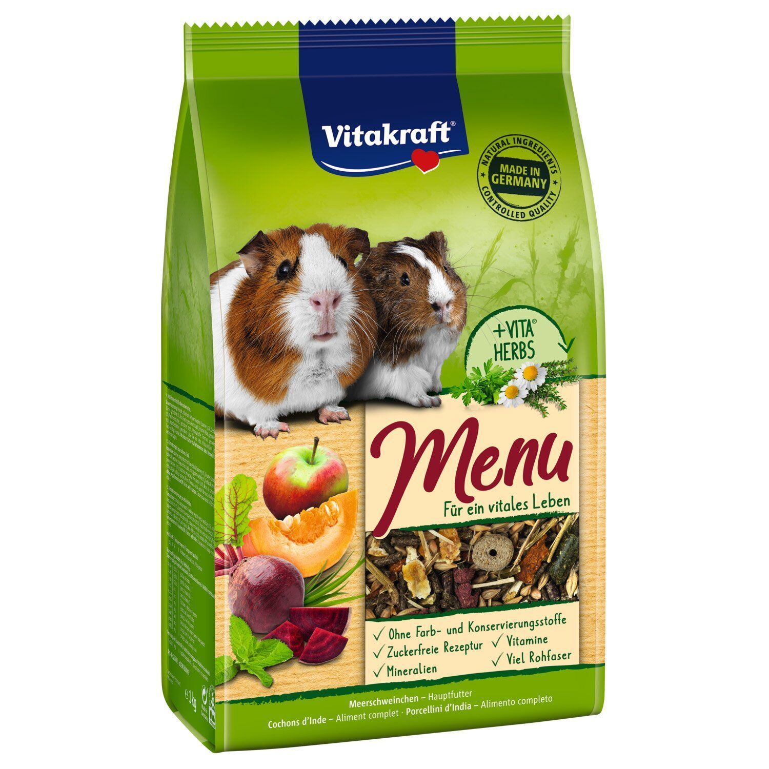 Корм для морських свинок Vitakraft Premium Menu Vital 400 г - асорті