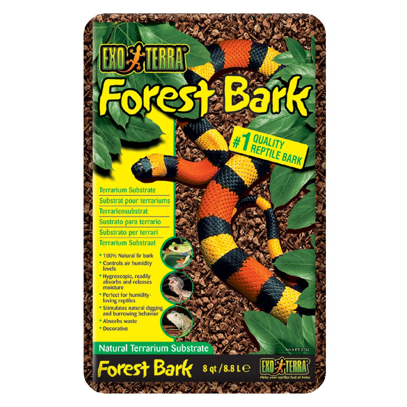 Наповнювач для тераріума Exo Terra «Forest Bark» 8,8 л (кора ялиці) Наповнювач для тераріума Exo Terra «Forest Bark» 8,8 л (кора ялиці)