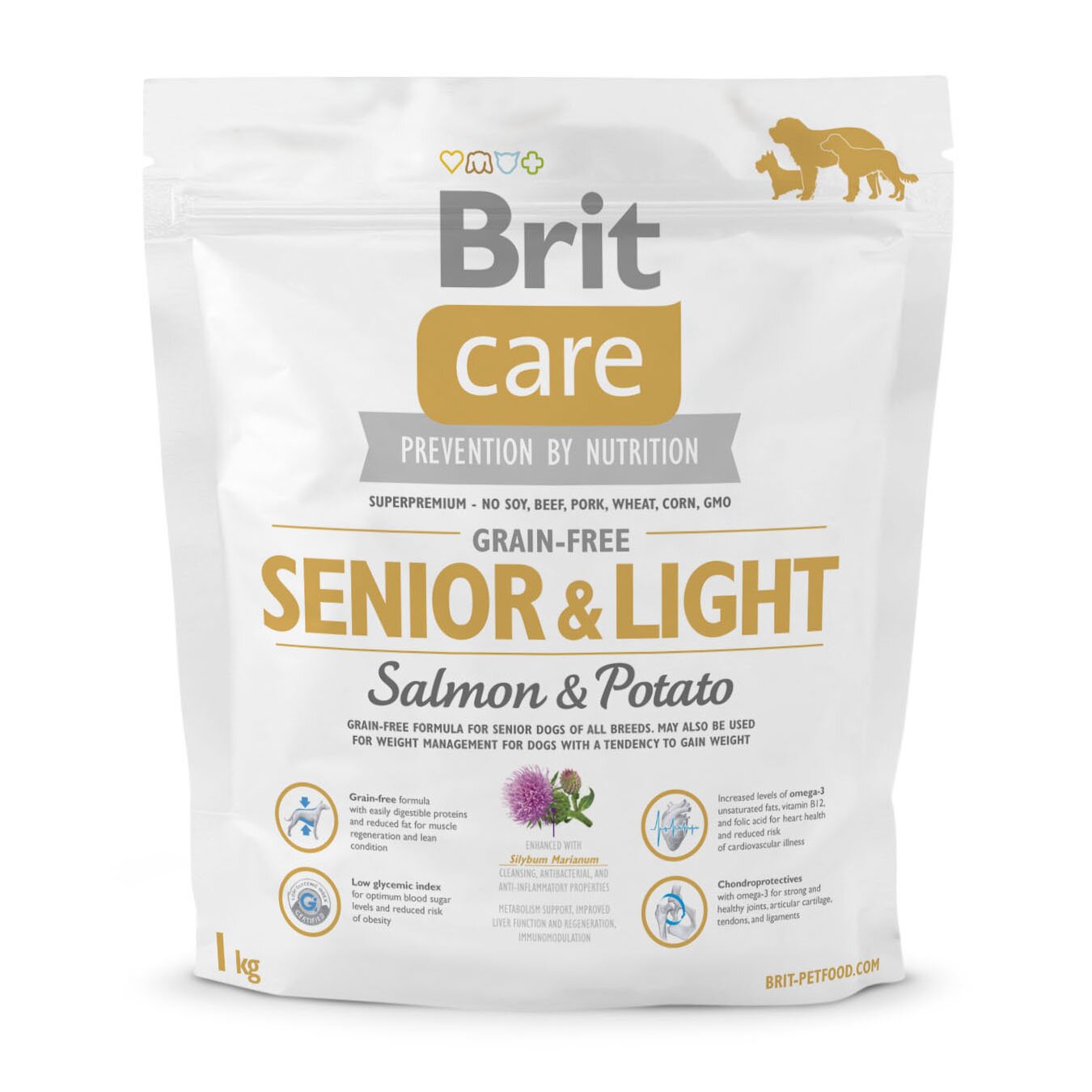 Сухий корм для літніх собак всіх порід Brit Care GF Senior & Light Salmon & Potato 1 кг (лосось) Сухий корм для літніх собак всіх порід Brit Care GF Senior & Light Salmon & Potato 1 кг (лосось)