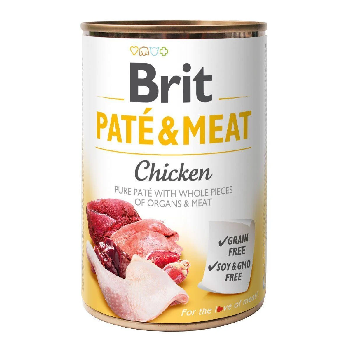 Вологий корм для собак Brit Care Pate&Meat 400 г - курка