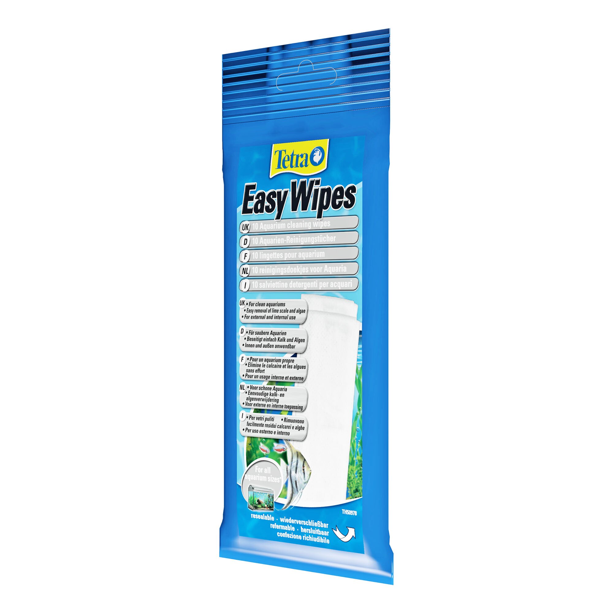 Салфетки для ухода за аквариумом Tetra «Easy Wipes» 10 шт. Салфетки для ухода за аквариумом Tetra «Easy Wipes» 10 шт.