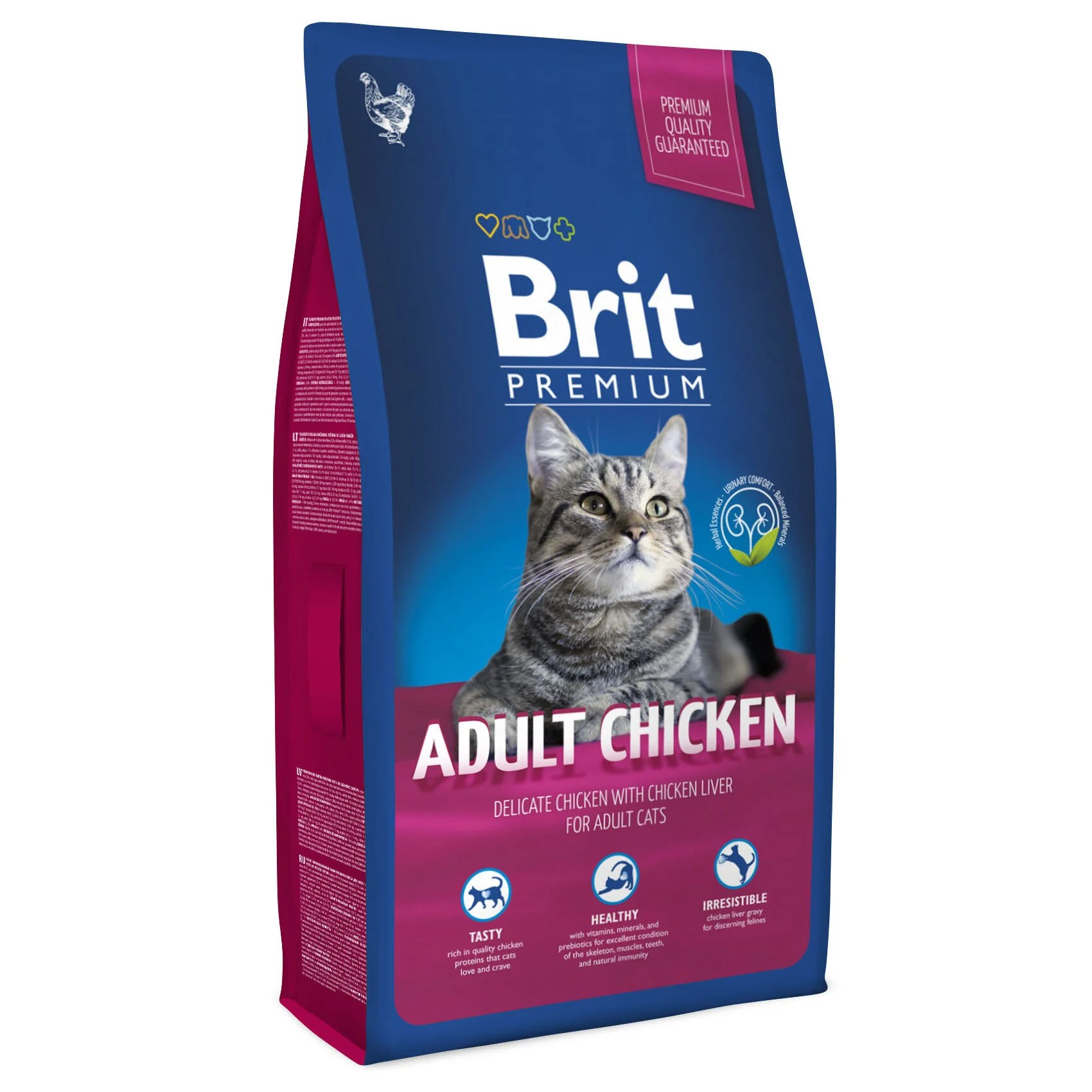 Сухой корм для кошек Brit Premium Cat Adult Chicken 8 кг - курица Сухой корм для кошек Brit Premium Cat Adult Chicken 8 кг - курица