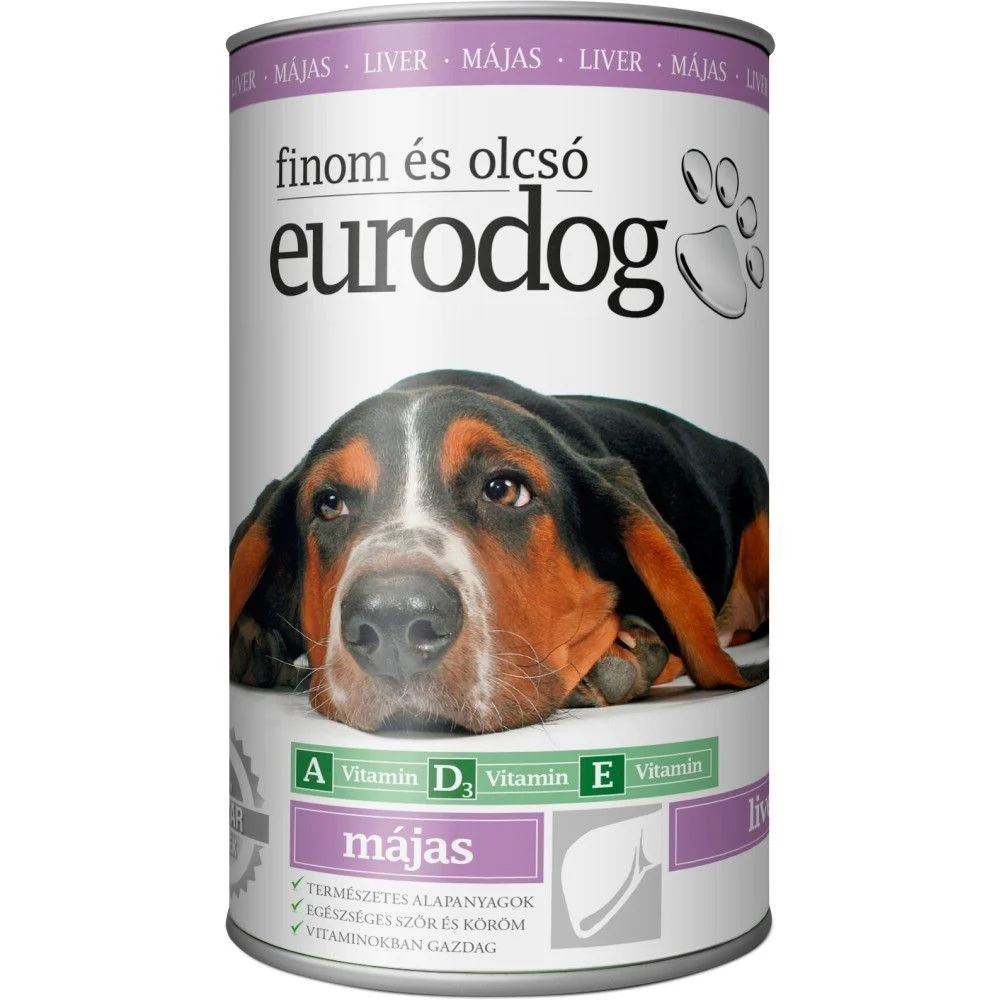 Вологий корм для собак EuroDog Adult 415 г - печінка Вологий корм для собак EuroDog Adult 415 г - печінка