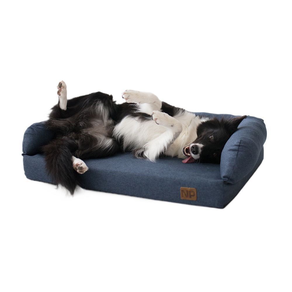 Noble Pet London лежак для собак 80x60 см - синій Noble Pet London лежак для собак 80x60 см - синій