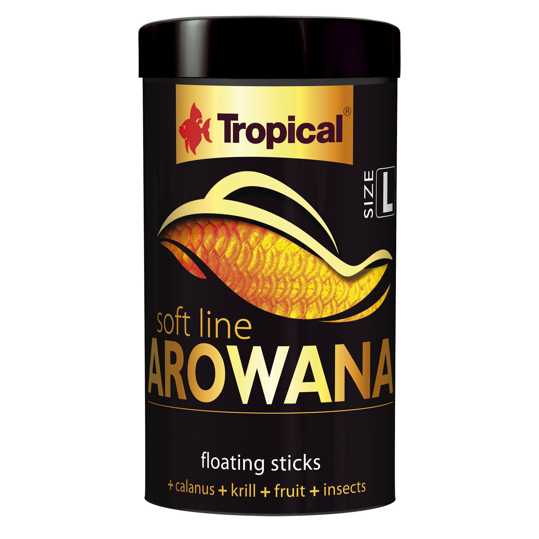 Сухой корм для аквариумных рыб Tropical в палочках «Soft Line Arowana» L 100 мл (для арован) Сухой корм для аквариумных рыб Tropical в палочках «Soft Line Arowana» L 100 мл (для арован)