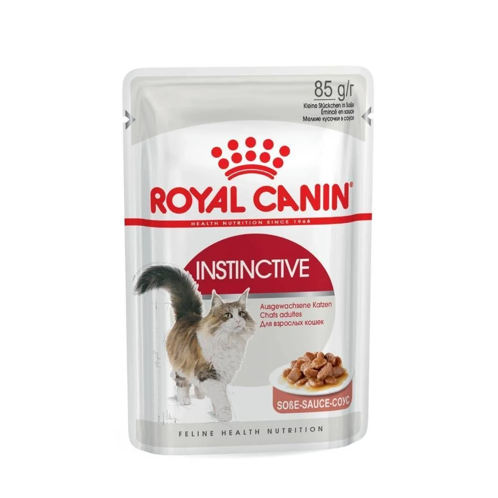 Упаковка вологого корму для котів Royal Canin Instinctive Gravy 3+1 шт х 85 г