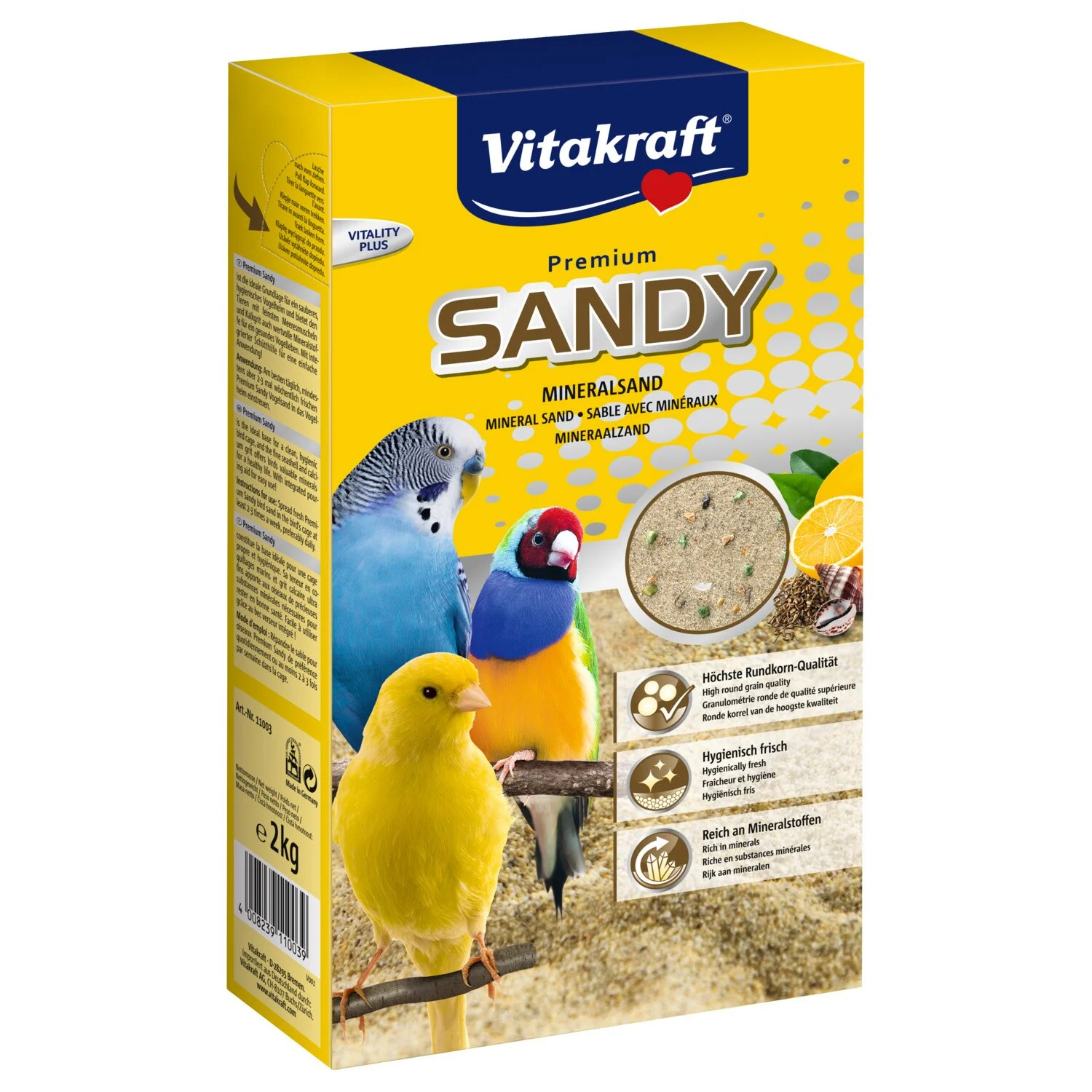 Пісок для птахів Vitakraft «Sandy Mineralsand» 2 кг Пісок для птахів Vitakraft «Sandy Mineralsand» 2 кг