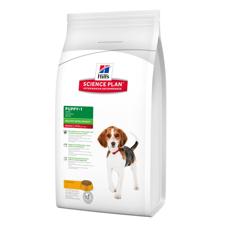 Сухий корм для цуценят та молодих собак середніх порід Hills Science Plan Puppy Healthy Development 1 кг (курка) Сухий корм для цуценят та молодих собак середніх порід Hills Science Plan Puppy Healthy Development 1 кг (курка)